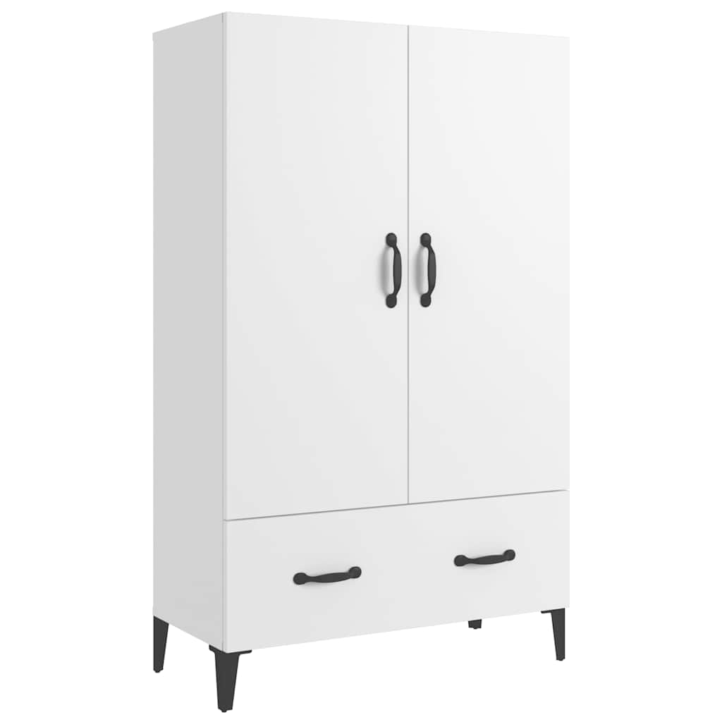 Highboard White 70x31x115 cm Engineered Wood