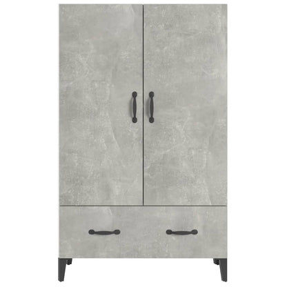 Highboard Concrete Grey 70x31x115 cm Engineered Wood