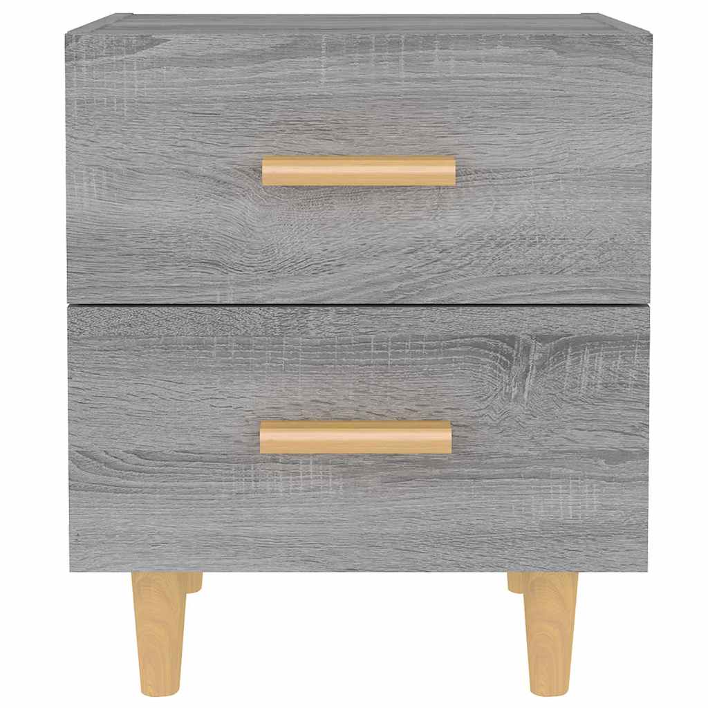Bed Cabinets 2 pcs Grey Sonoma 40x35x47,5 cm