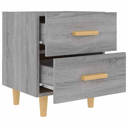 Bed Cabinets 2 pcs Grey Sonoma 40x35x47,5 cm
