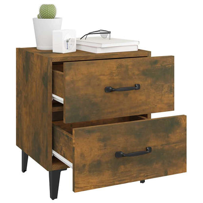 Bedside Cabinets 2 pcs Smoked Oak 40x35x47,5 cm