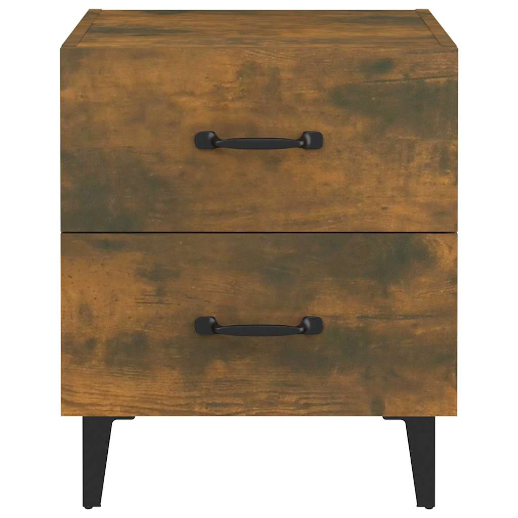Bedside Cabinets 2 pcs Smoked Oak 40x35x47,5 cm