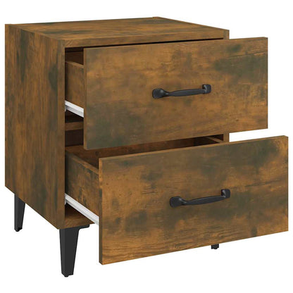 Bedside Cabinets 2 pcs Smoked Oak 40x35x47,5 cm