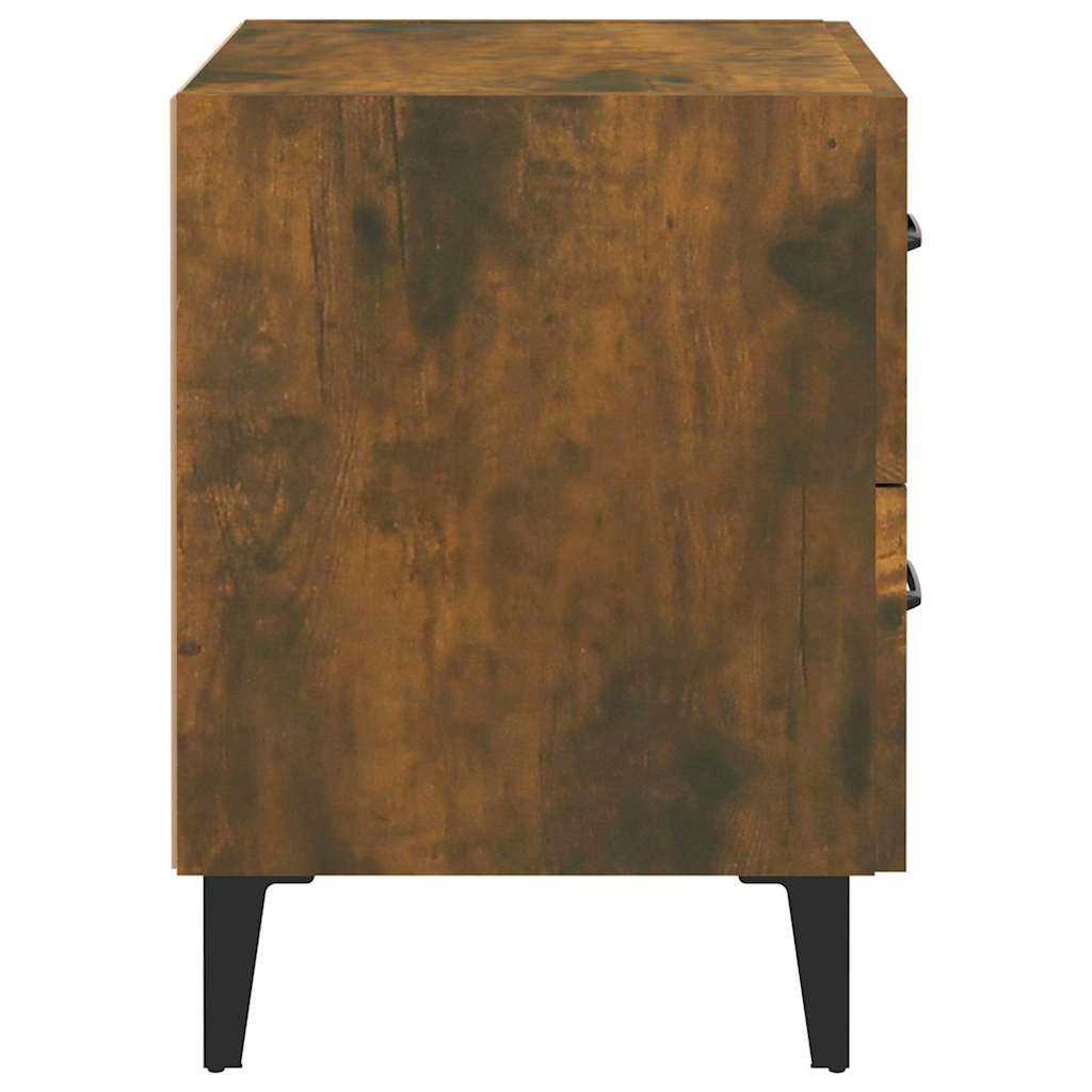 Bedside Cabinets 2 pcs Smoked Oak 40x35x47,5 cm