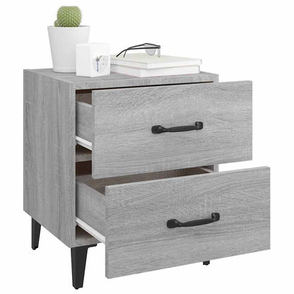 Bedside Cabinets 2 pcs Grey Sonoma 40x35x47,5 cm