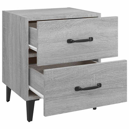 Bedside Cabinets 2 pcs Grey Sonoma 40x35x47,5 cm