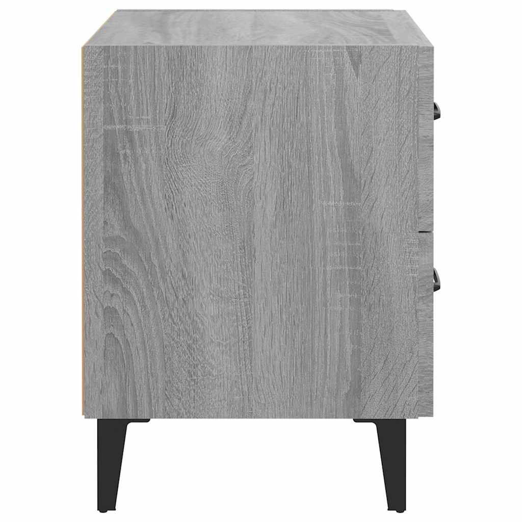 Bedside Cabinets 2 pcs Grey Sonoma 40x35x47,5 cm