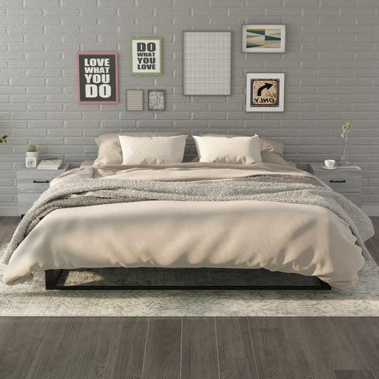 Bedside Cabinets 2 pcs Grey Sonoma 40x35x47.5 cm