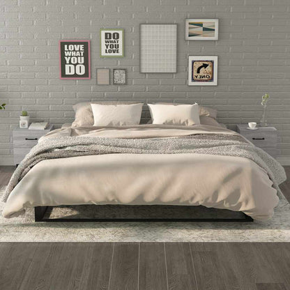 Bedside Cabinets 2 pcs Grey Sonoma 40x35x47,5 cm