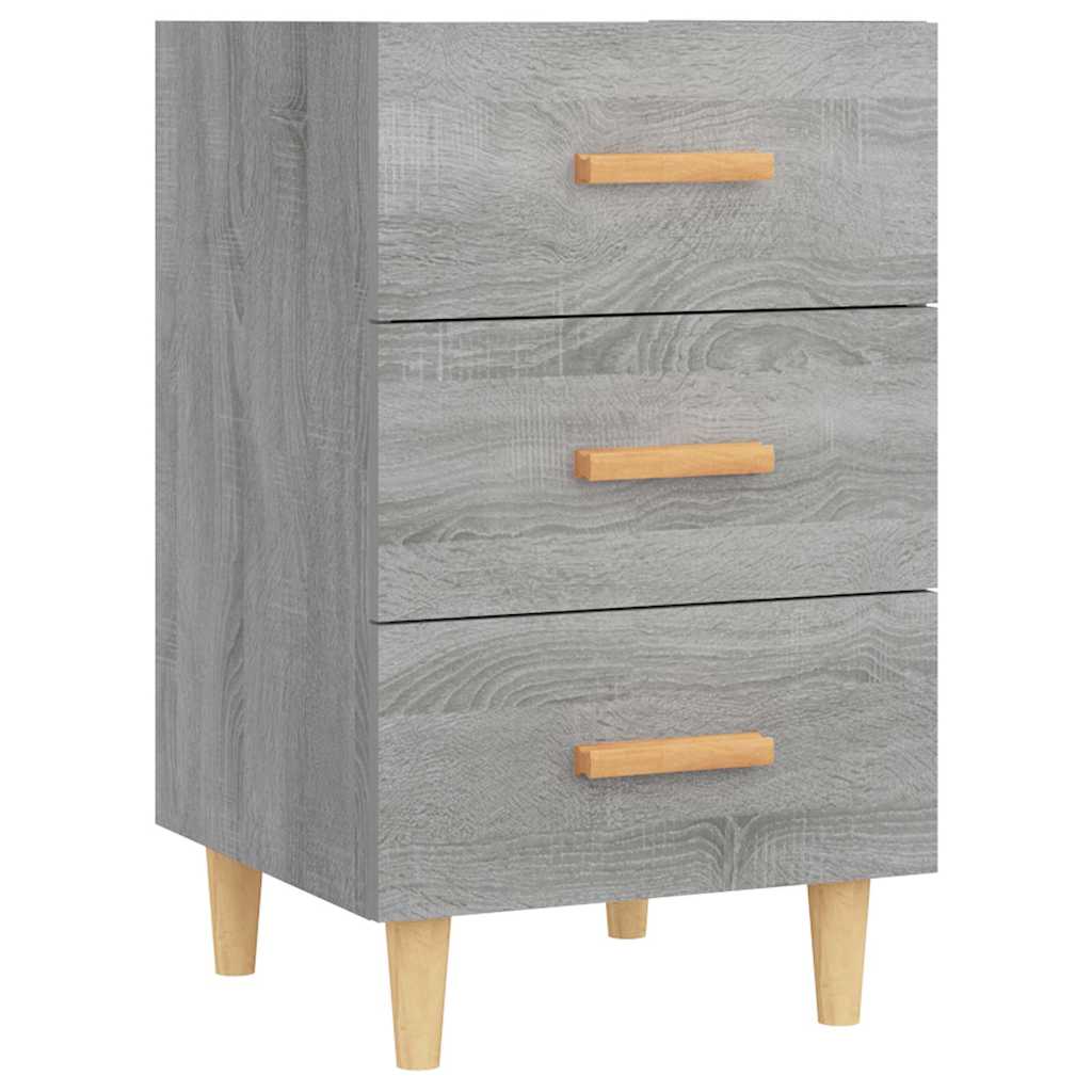 Bedside Cabinet Grey Sonoma 40x40x66 cm Engineered Wood