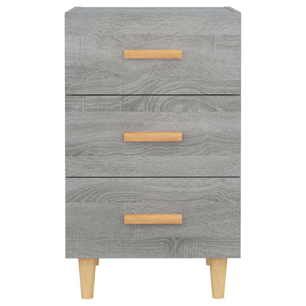 Bedside Cabinet Grey Sonoma 40x40x66 cm Engineered Wood