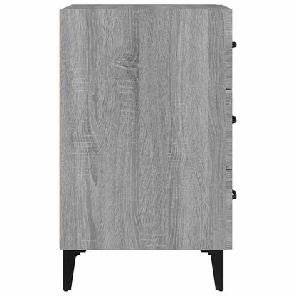 Bedside Cabinet Grey Sonoma 40x40x66 cm Engineered Wood