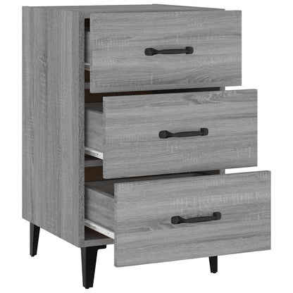 Bedside Cabinet Grey Sonoma 40x40x66 cm Engineered Wood