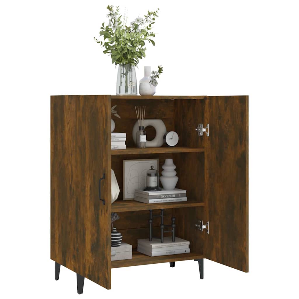 Sideboard Smoked Oak 70x34x90 cm Engineered Wood