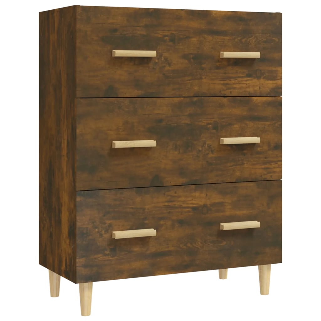 Sideboard Smoked Oak 70x34x90 cm Engineered Wood