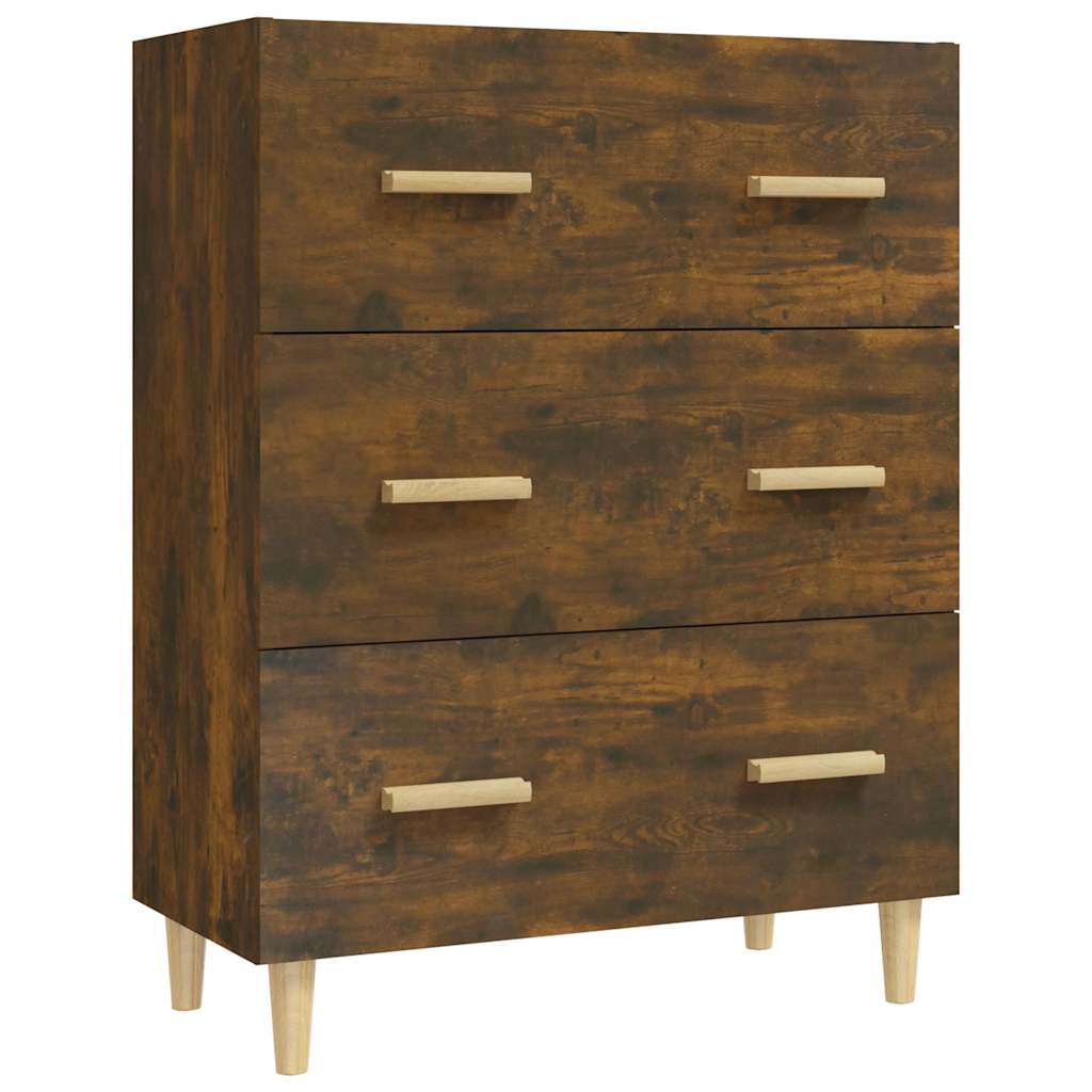 Sideboard Smoked Oak 70x34x90 cm Engineered Wood