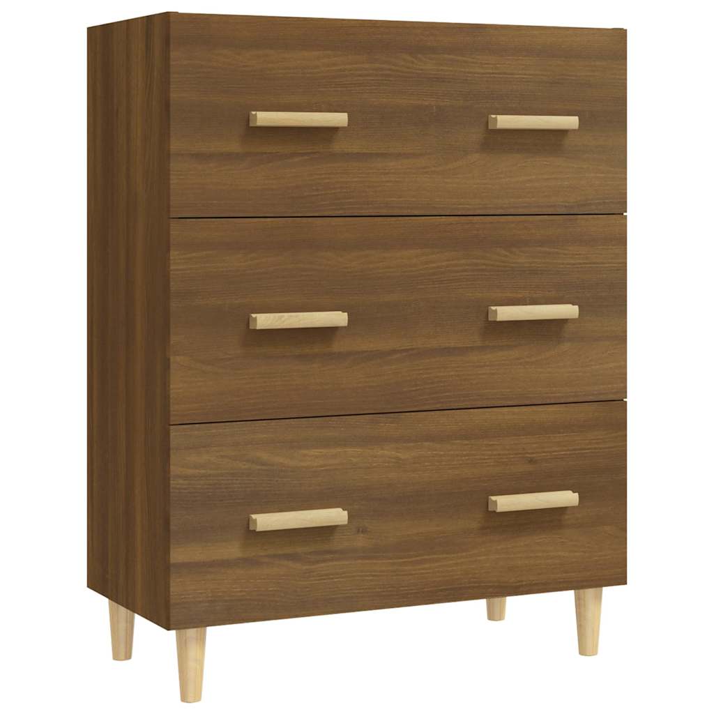 Sideboard Brown Oak 70x34x90 cm Engineered Wood
