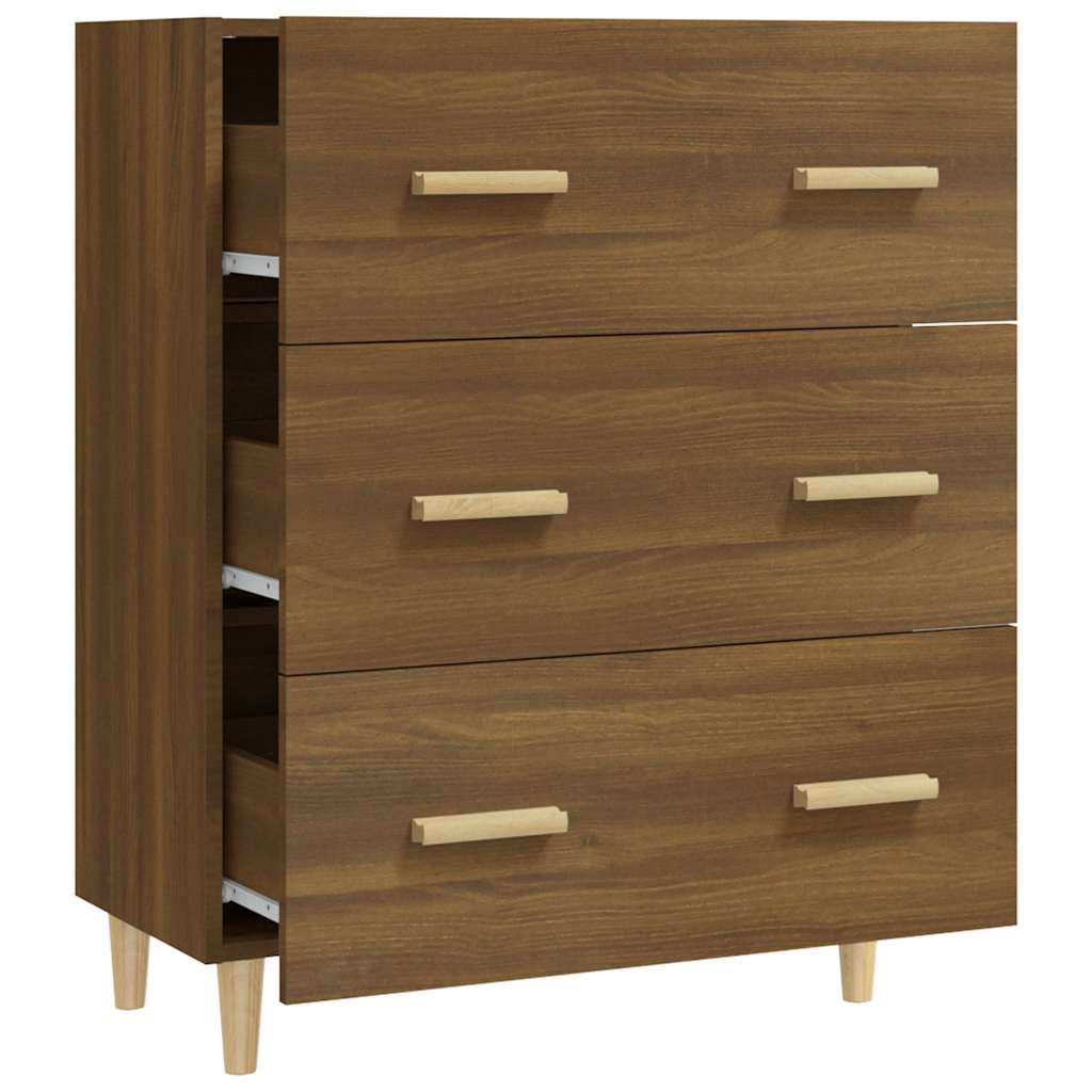 Sideboard Brown Oak 70x34x90 cm Engineered Wood