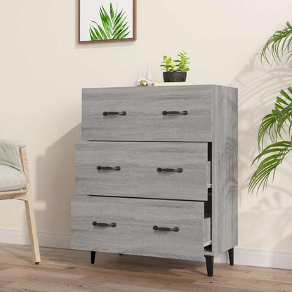 Sideboard Grey Sonoma 69,5x34x90 cm Engineered Wood