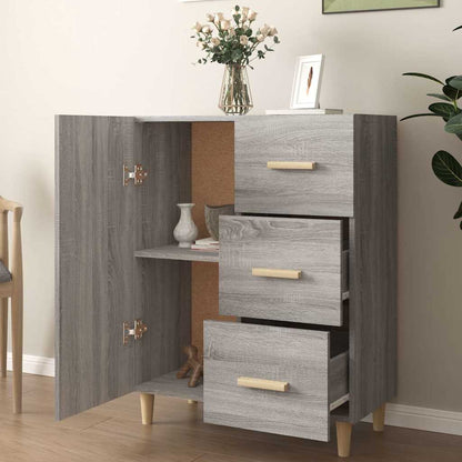 Sideboard Grey Sonoma 69,5x34x90 cm Engineered Wood