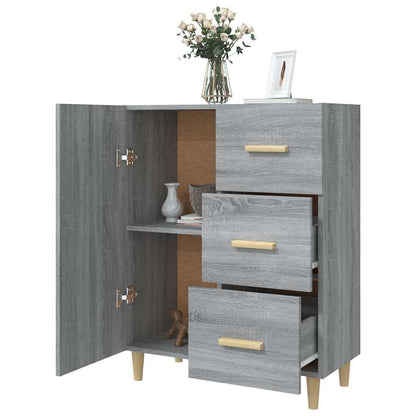 Sideboard Grey Sonoma 69,5x34x90 cm Engineered Wood