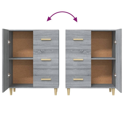 Sideboard Grey Sonoma 69.5x34x90 cm Engineered Wood