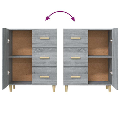 Sideboard Grey Sonoma 69,5x34x90 cm Engineered Wood