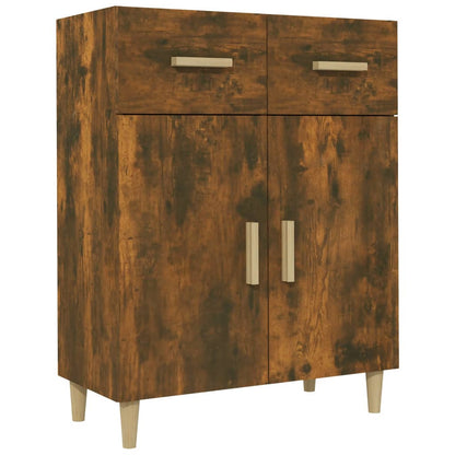 Sideboard Smoked Oak 69,5x34x89 cm Engineered Wood