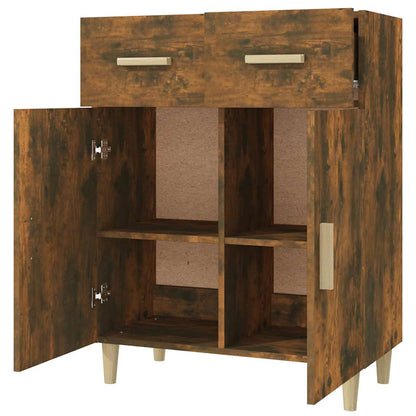Sideboard Smoked Oak 69,5x34x89 cm Engineered Wood