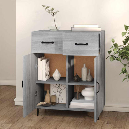 Sideboard Grey Sonoma 69,5x34x90 cm Engineered Wood