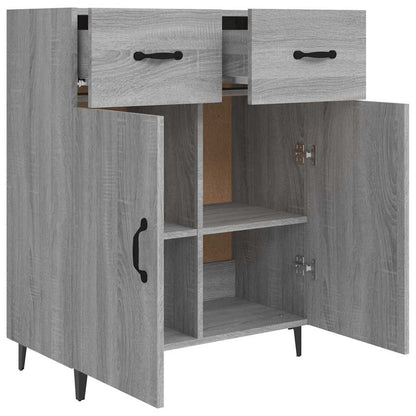 Sideboard Grey Sonoma 69,5x34x90 cm Engineered Wood