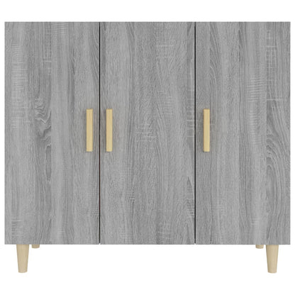 Sideboard Grey Sonoma 90x34x80 cm Engineered Wood