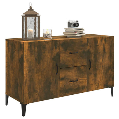 Sideboard Smoked Oak 100x36x60 cm Engineered Wood