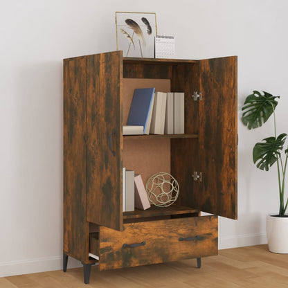 Highboard Smoked Oak 70x31x115 cm Engineered Wood