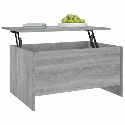 Coffee Table Grey Sonoma 80x55,5x41,5 cm Engineered Wood