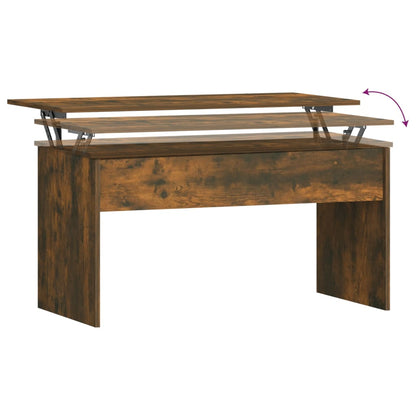 Coffee Table Smoked Oak 102x50,5x52,5 cm Engineered Wood