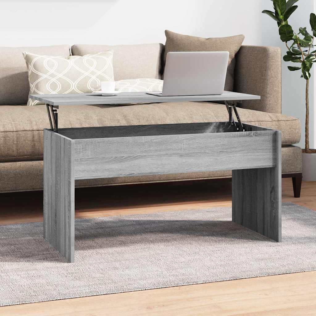 Coffee Table | Grey Sonoma | Engineered Wood | Standard | Sliding Top