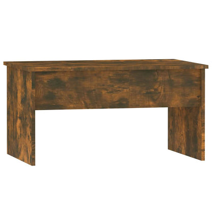 Coffee Table Smoked Oak 80x50,5x41,5 cm Engineered Wood