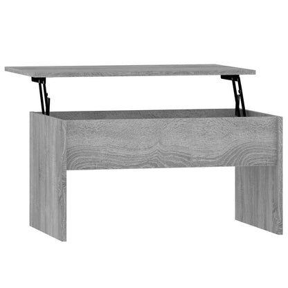 Coffee Table Grey Sonoma 80x50,5x41,5 cm Engineered Wood