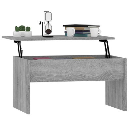 Coffee Table Grey Sonoma 80x50,5x41,5 cm Engineered Wood