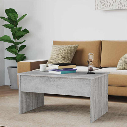 Coffee Table Grey Sonoma 80x50,5x41,5 cm Engineered Wood