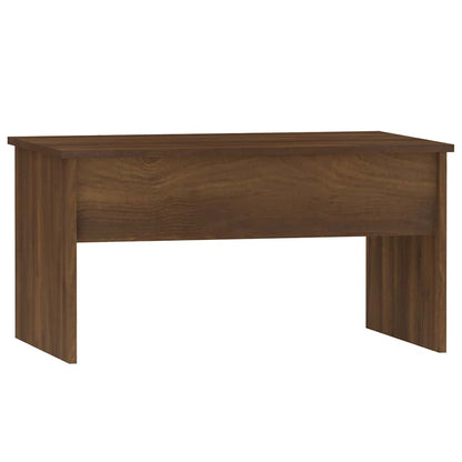Coffee Table Brown Oak 80x50.5x41.5 cm Engineered Wood