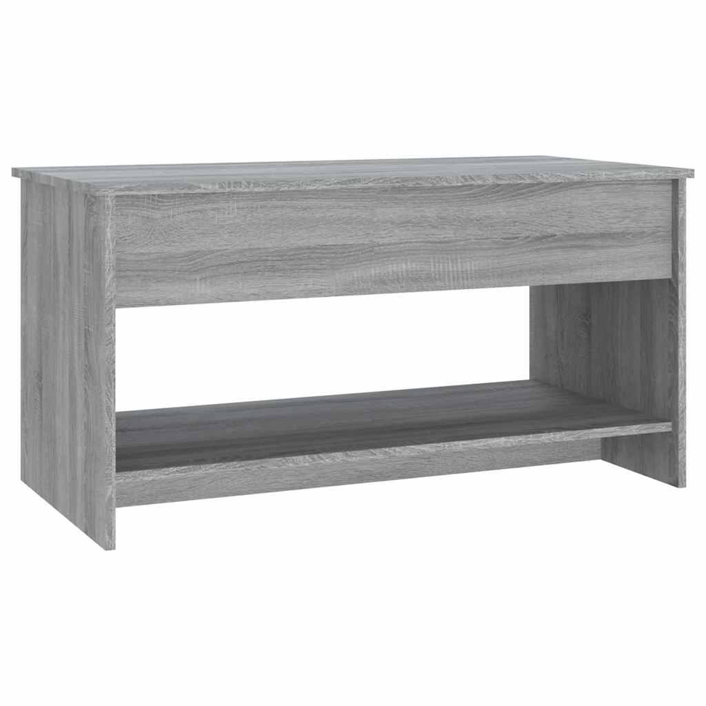 Coffee Table Grey Sonoma 102x50x52,5 cm Engineered Wood
