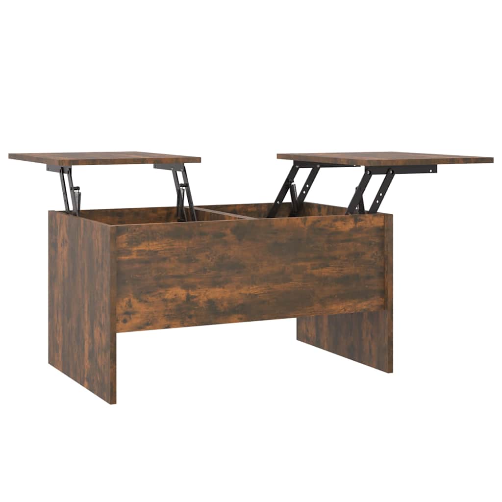 Coffee Table Smoked Oak 80x50x42,5 cm Engineered Wood