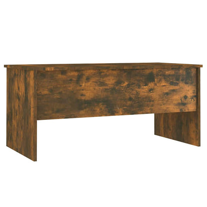 Coffee Table Smoked Oak 102x50,5x46,5 cm Engineered Wood