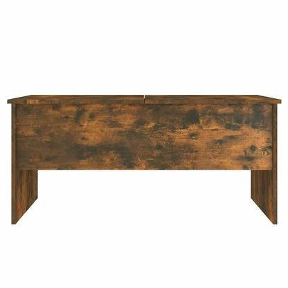 Coffee Table Smoked Oak 102x50,5x46,5 cm Engineered Wood