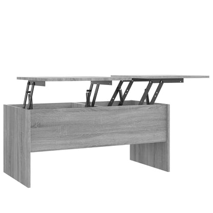 Coffee Table Grey Sonoma 102x50,5x46,5 cm Engineered Wood