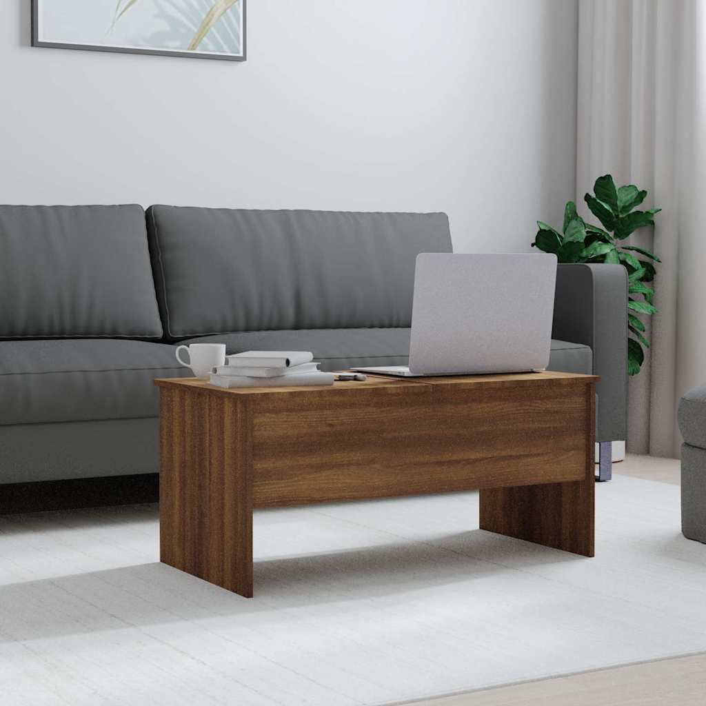 Coffee Table | Brown Oak | Engineered Wood | Medium