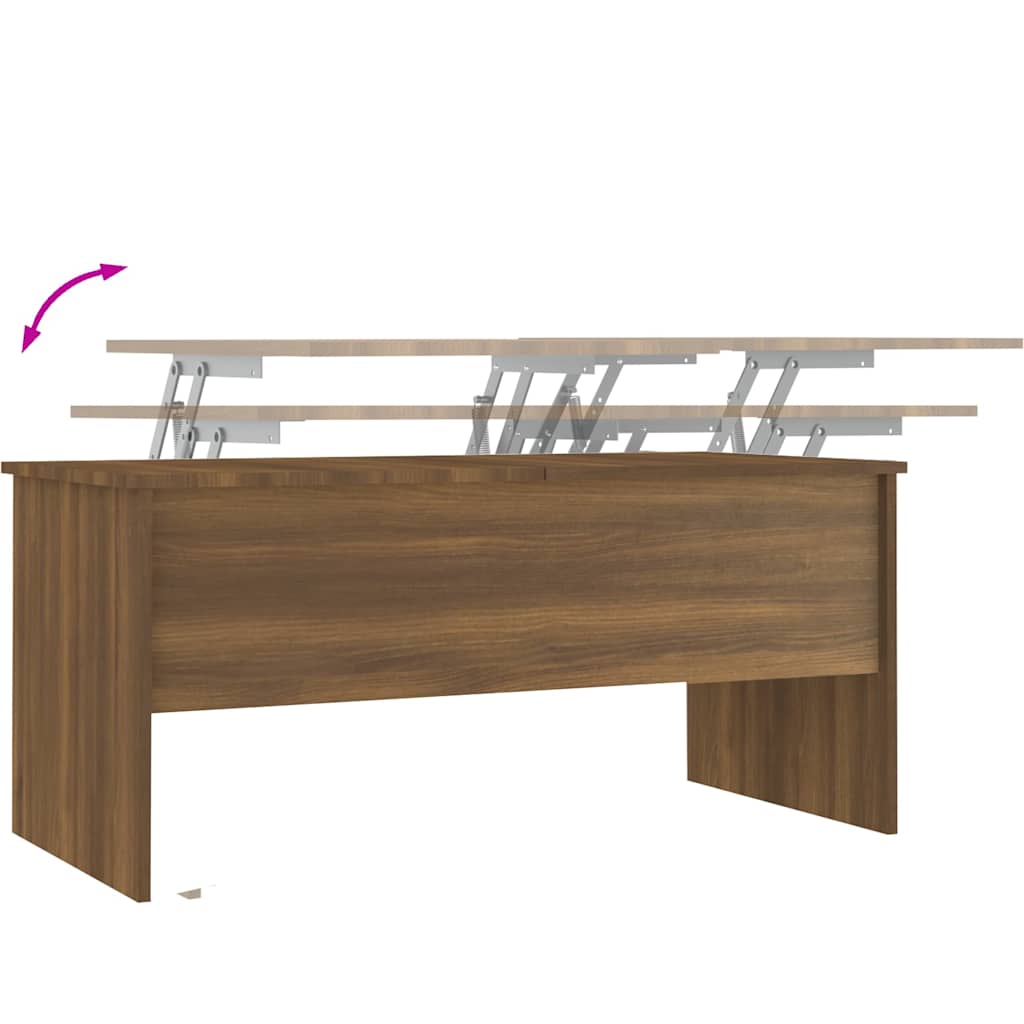 Coffee Table | Brown Oak | Engineered Wood | Medium