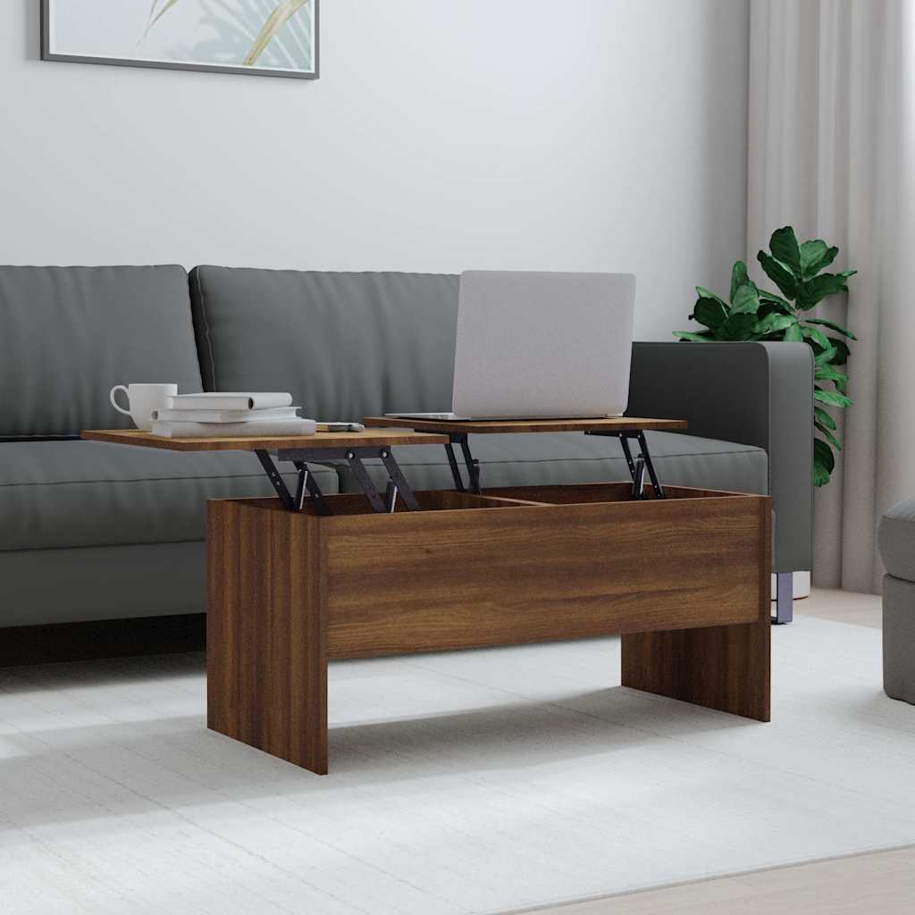 Coffee Table | Brown Oak | Engineered Wood | Medium